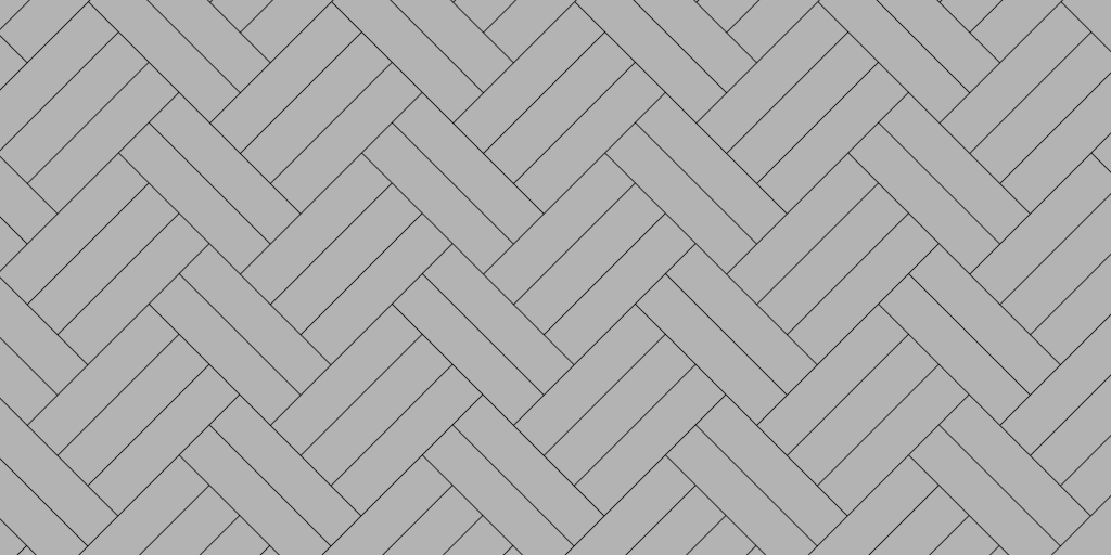 Completed 2:3 Herringbone Pattern Shown at A 45 Degree Angle