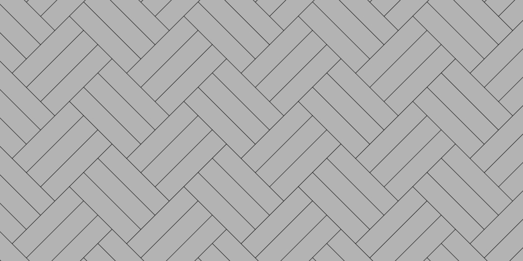Completed 3:3 Herringbone Pattern Shown at A 45 Degree Angle