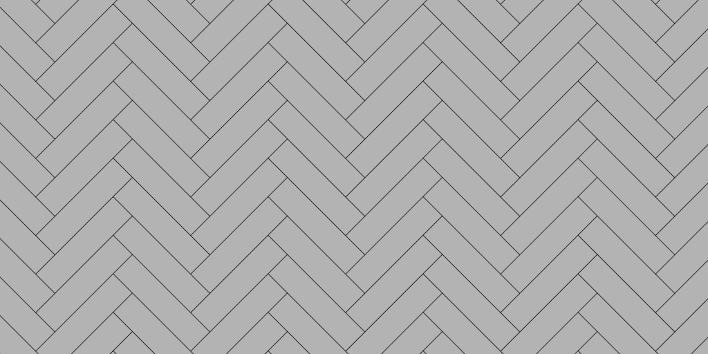 Representation of Completed 45 Degree Herringbone Pattern